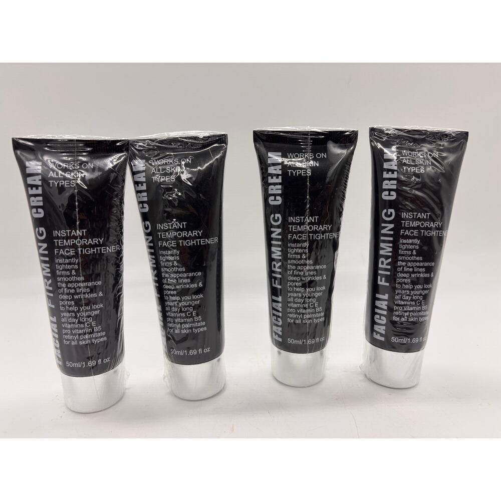 New Lot of 4 Facial Firming Cream
Instant temporary face tightener. 1.69 oz each